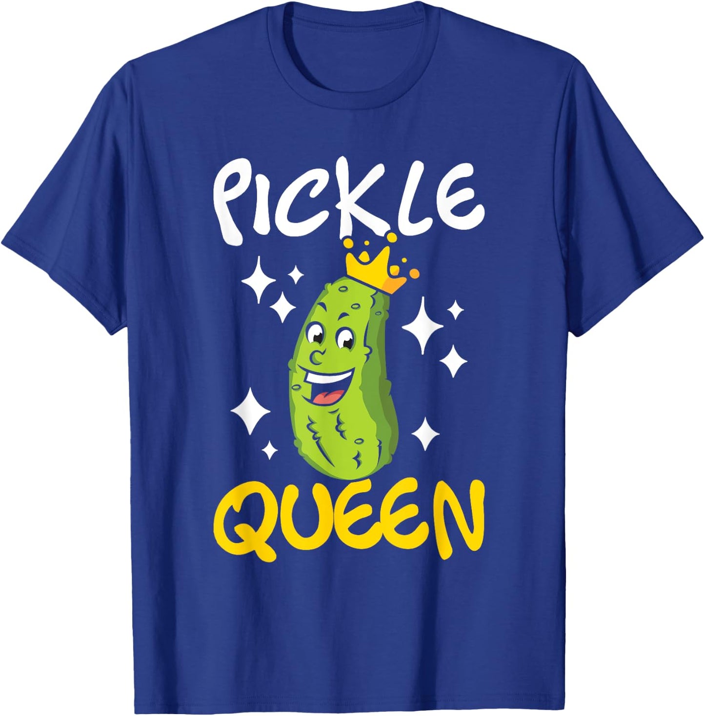 Pickle Queen - Cucumber Vegetable Vegetarian Gardener Vegan T-Shirt - T-Shirt | Royal