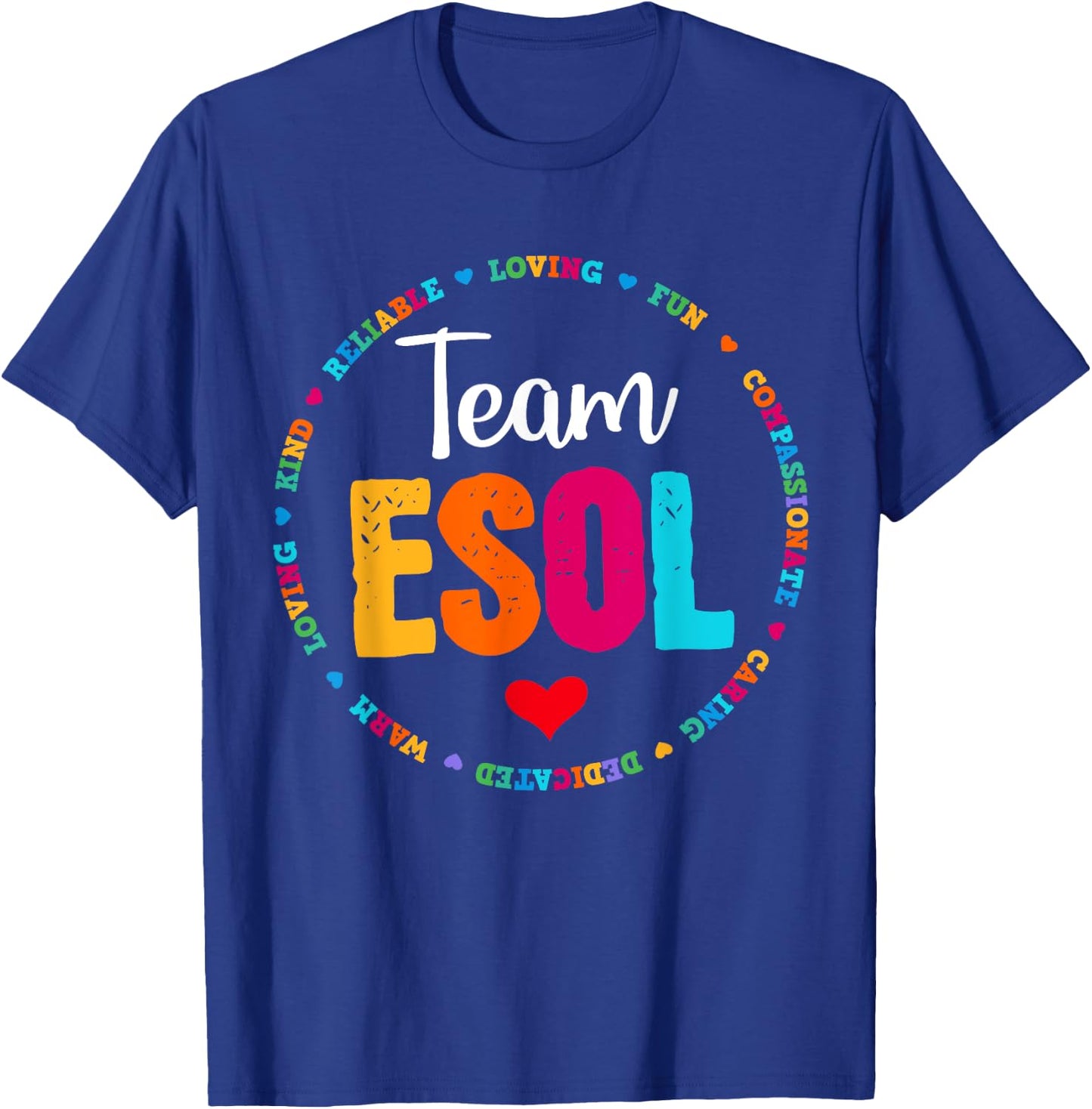 Back to school Teachers Crew Students - Team ESOL Teacher T-Shirt - T-Shirt | Royal