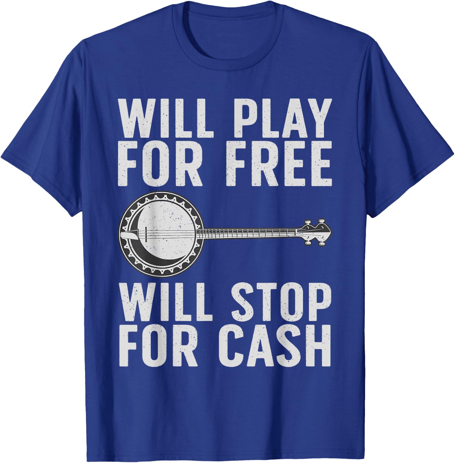 Funny Banjo Art Women Banjo Musical Instrument Lover T-Shirt - T-Shirt | Royal