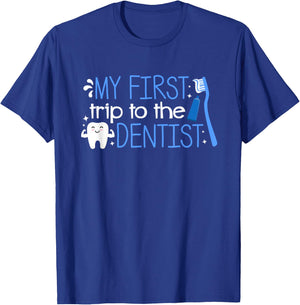 Dentist First Trip Pediatric Dentist Dental Assistant Visit T-Shirt - T-Shirt | Royal
