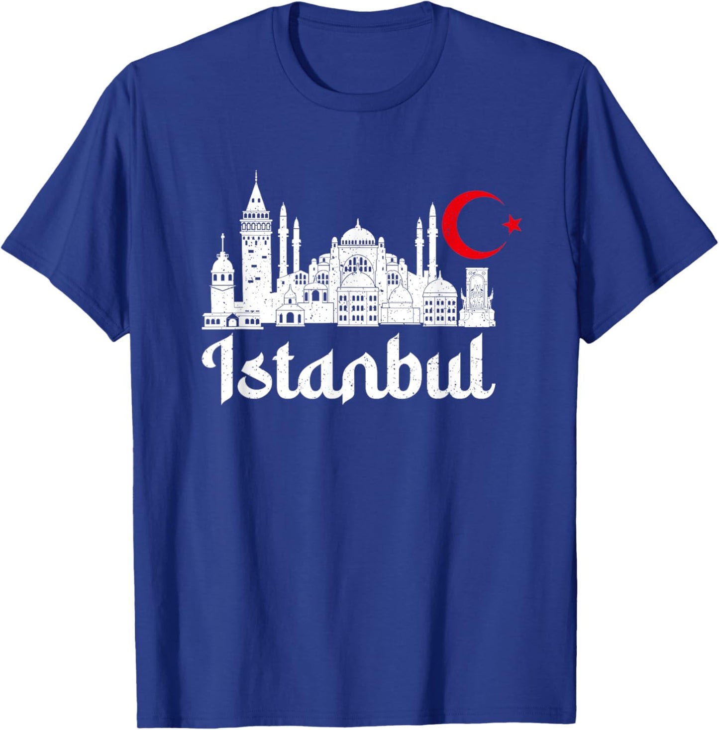 Istanbul Landmark Hagia Sophia Silhouette Turkey Muslim Flag T-Shirt - T-Shirt | Royal