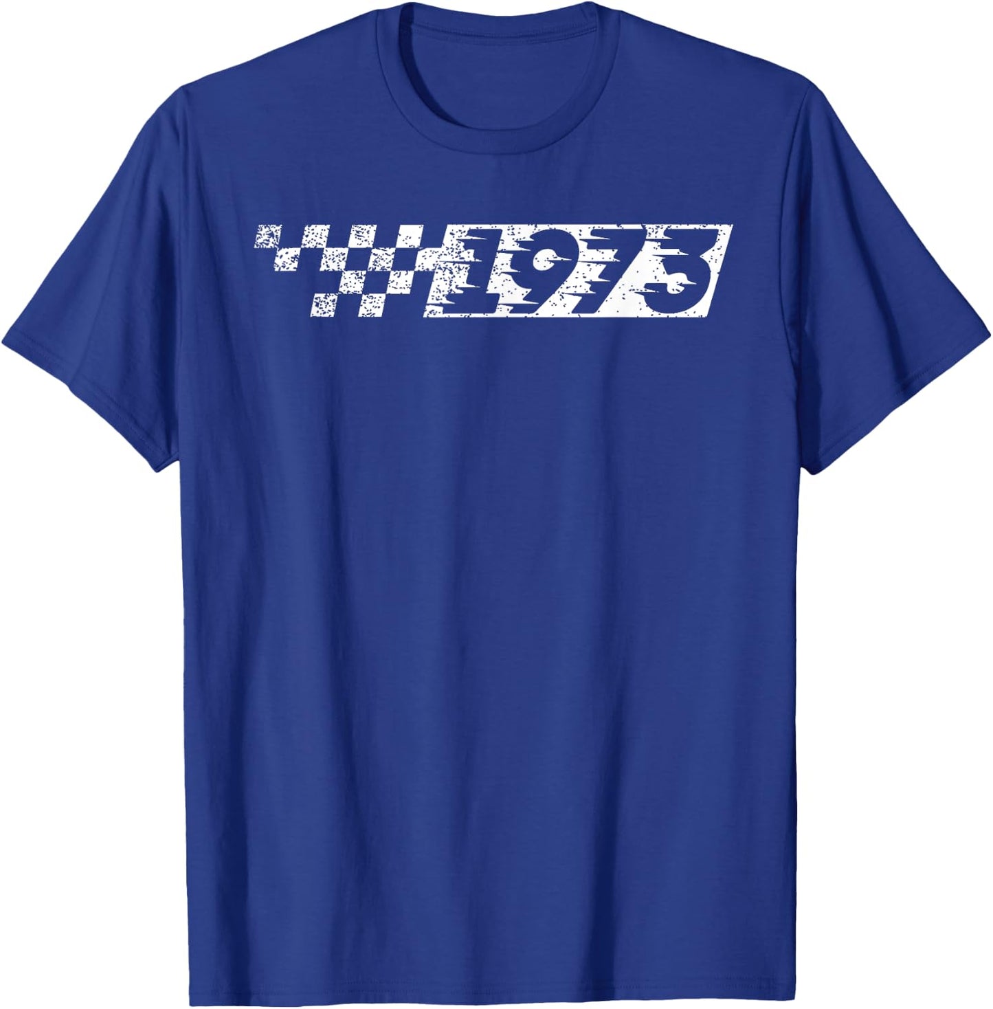 50 Year Old Vintage Race Car 1973 50th Birthday Party T-Shirt - T-Shirt | Royal