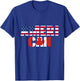 Ameri-can USA Canada Flag Canadian American 4th of July T-Shirt - T-Shirt | Royal