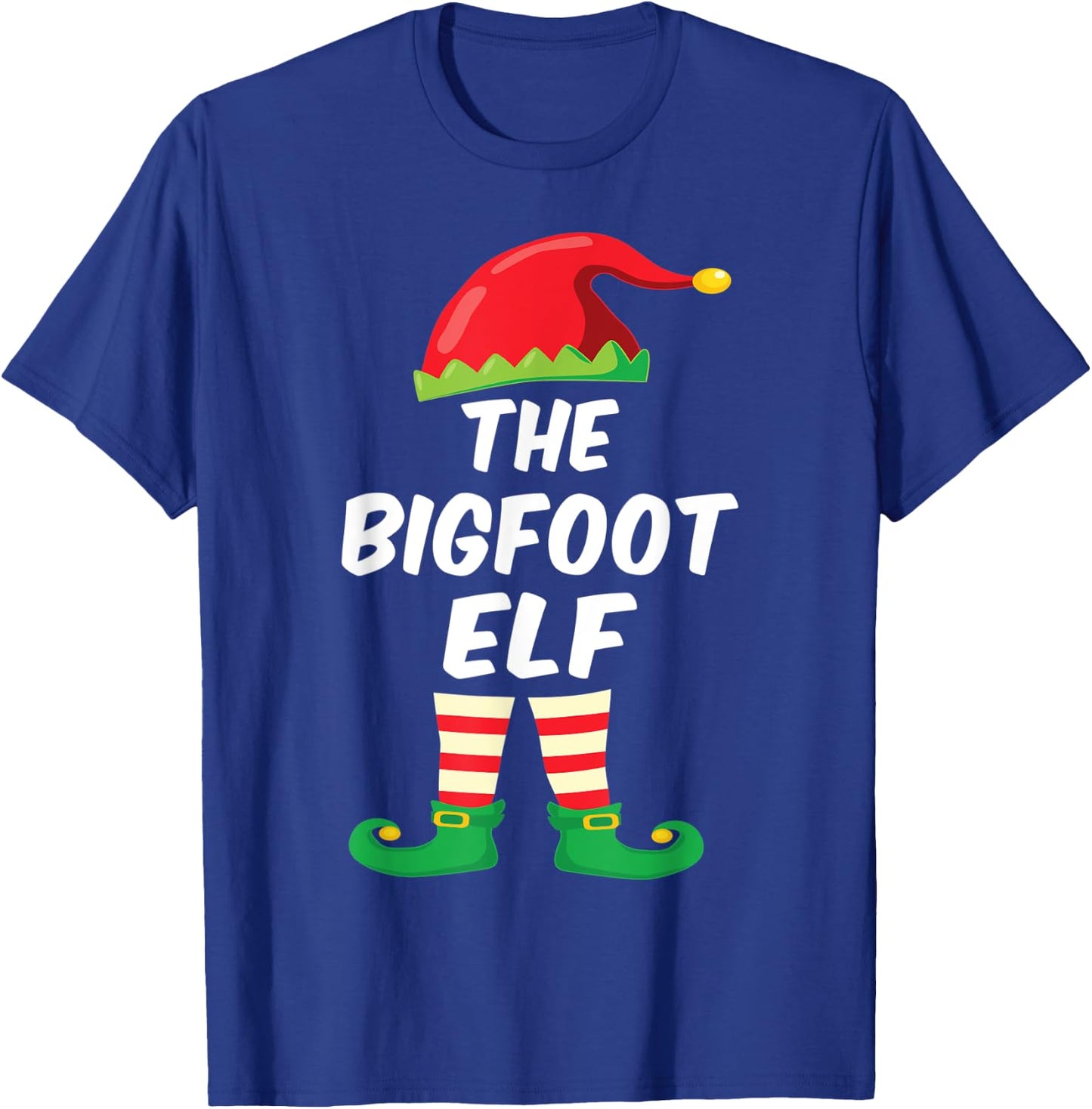 The Bigfoot Elf Family Matching Funny Christmas Costume T-Shirt - T-Shirt | Royal