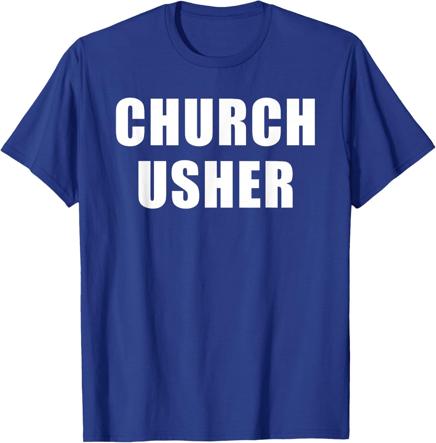 Church Usher - Christian Faith Staff & Volunteer Uniform T-Shirt - T-Shirt | Royal