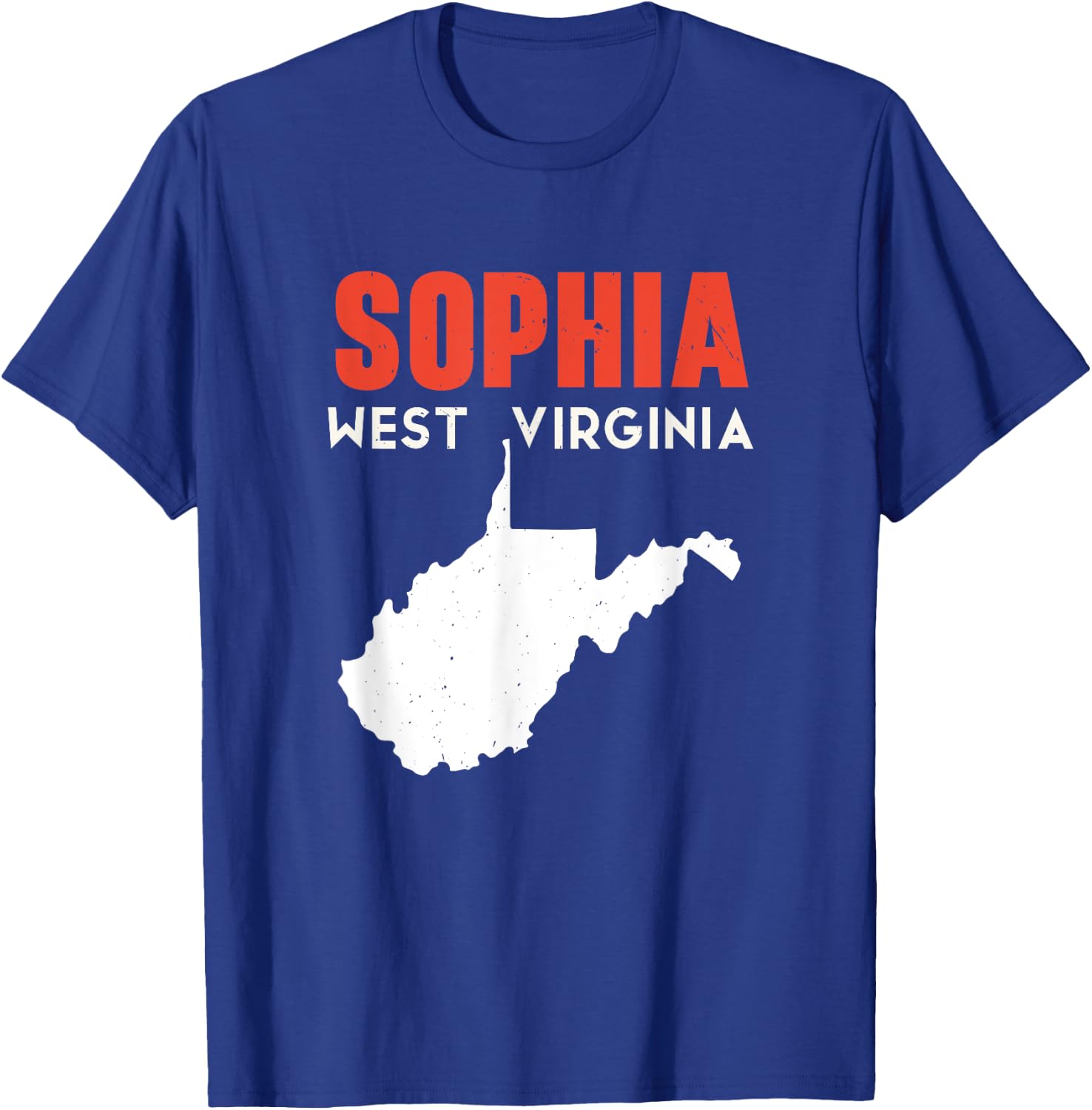 Sophia West Virginia USA State America Travel T-Shirt - T-Shirt | Royal
