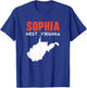 Sophia West Virginia USA State America Travel T-Shirt - T-Shirt | Royal