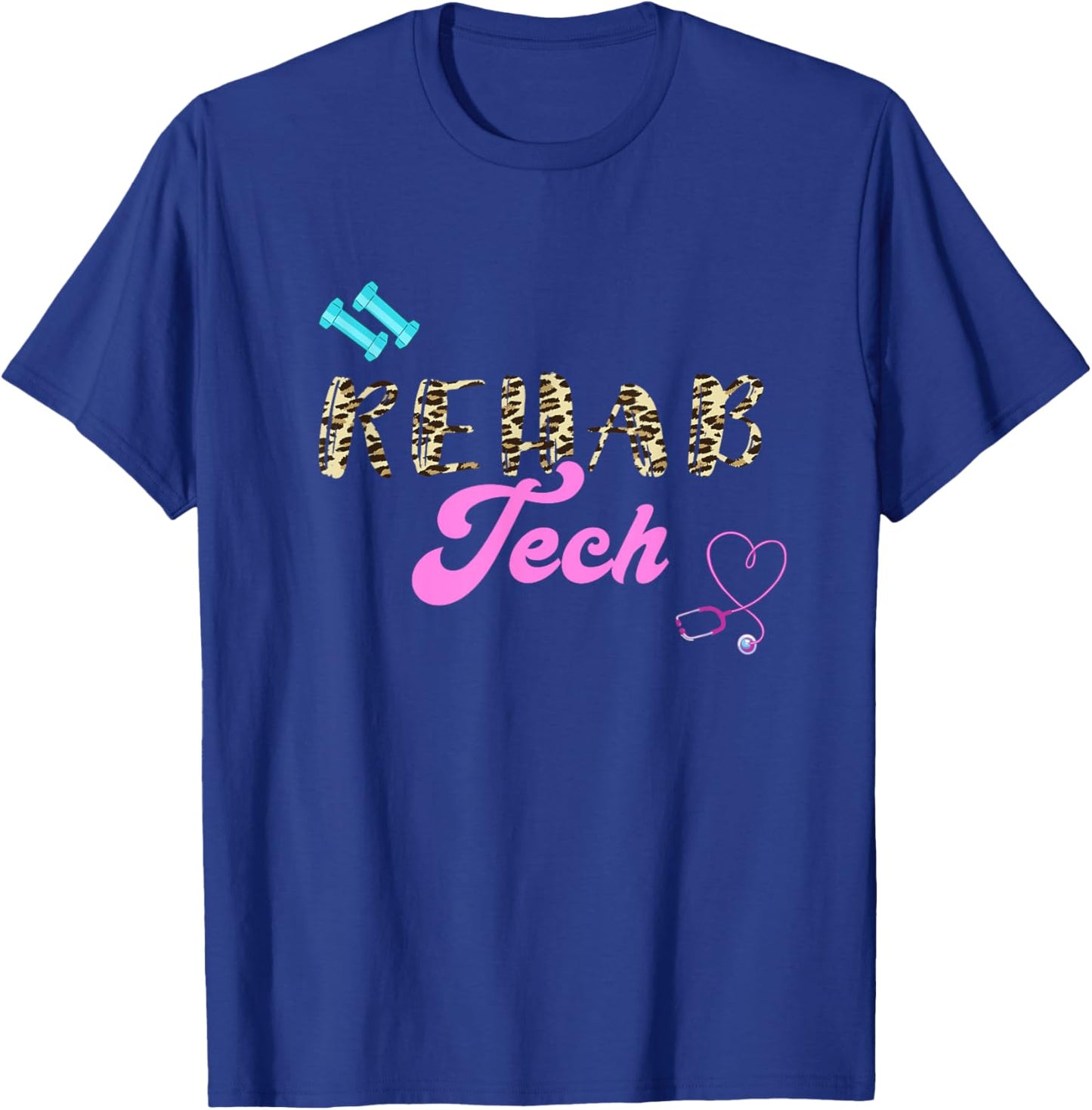 Rehab Tech Physical Therapy Rehabilitation Technician Work T-Shirt - T-Shirt | Royal
