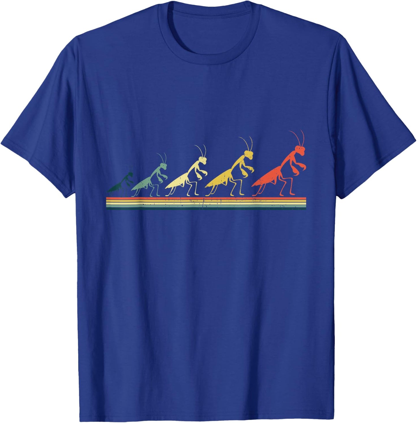 Praying Mantis Insects Bug Love Praying Mantis Retro T-Shirt - T-Shirt | Royal