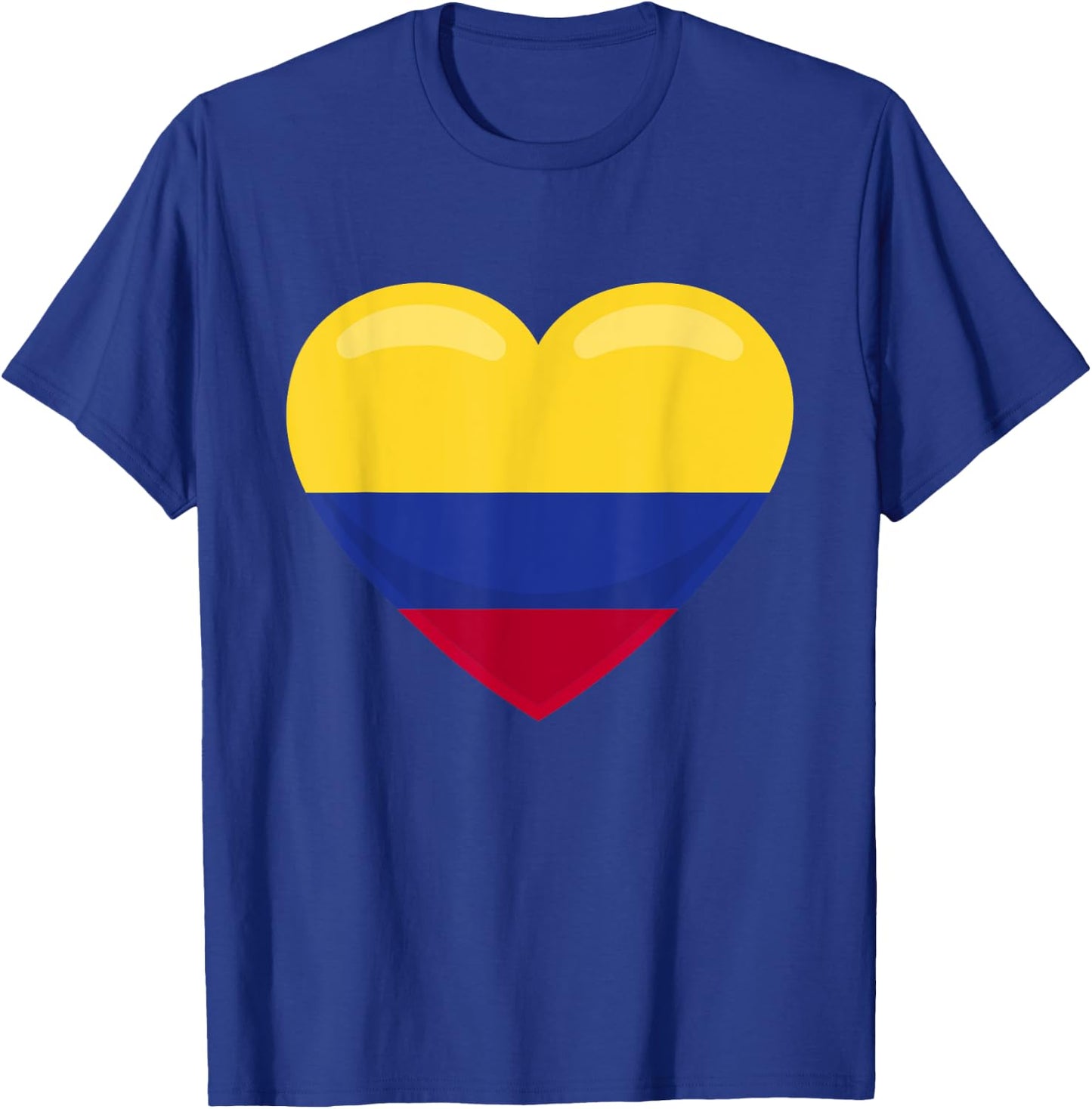 Love for Columbia - Flag Heart T-Shirt - T-Shirt | Royal