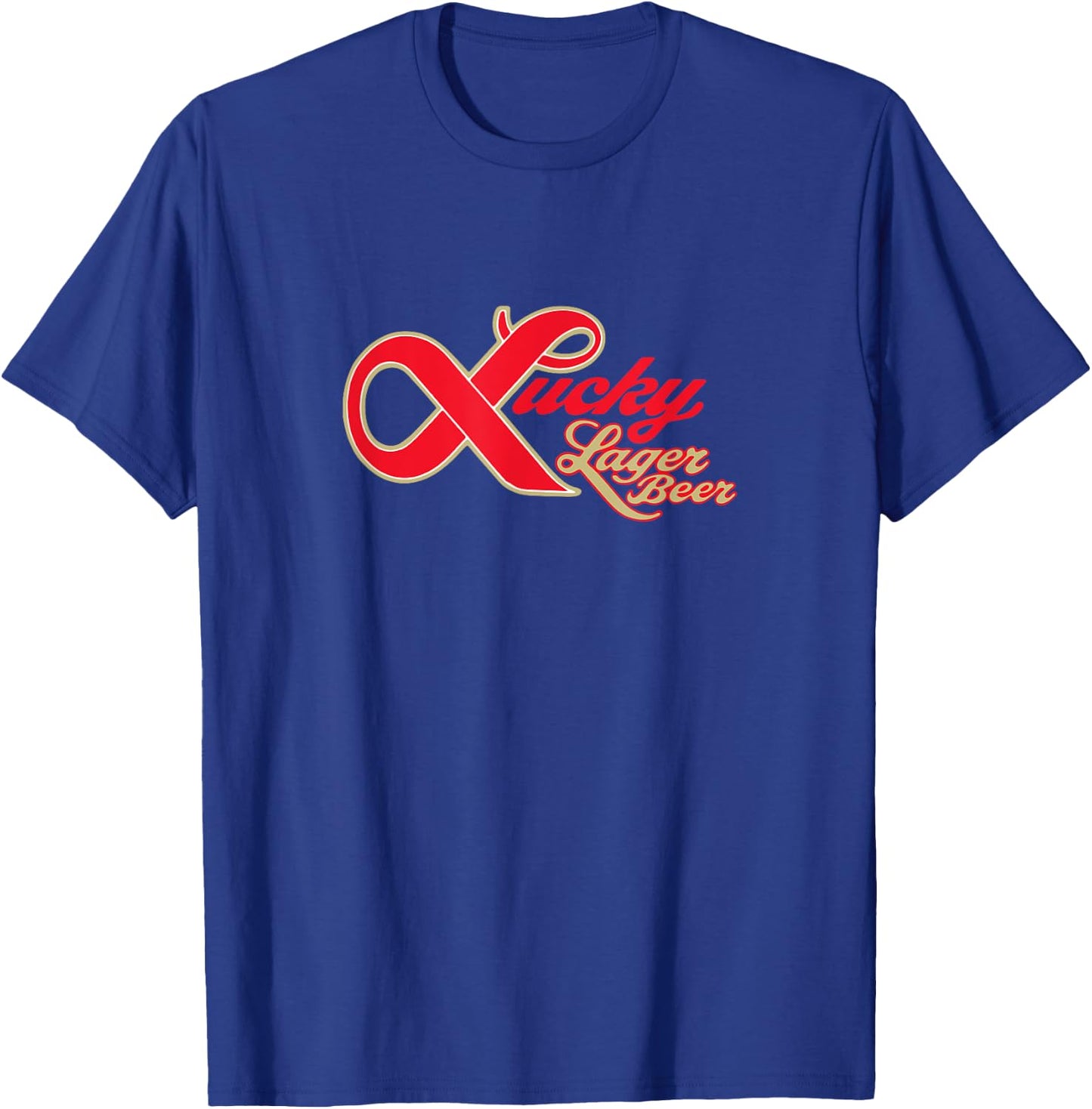 Lucky Lager Beer Style - Logo T-Shirt - T-Shirt | Royal