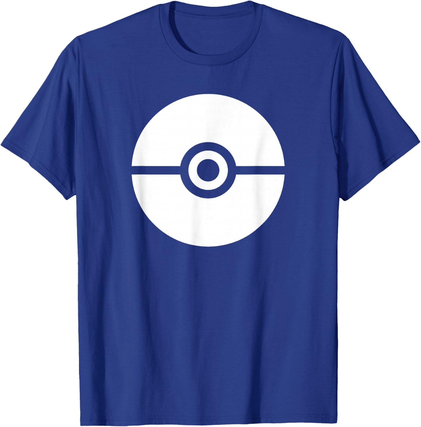 Pokémon Simple White Pokéball Logo T-Shirt - T-Shirt | Royal