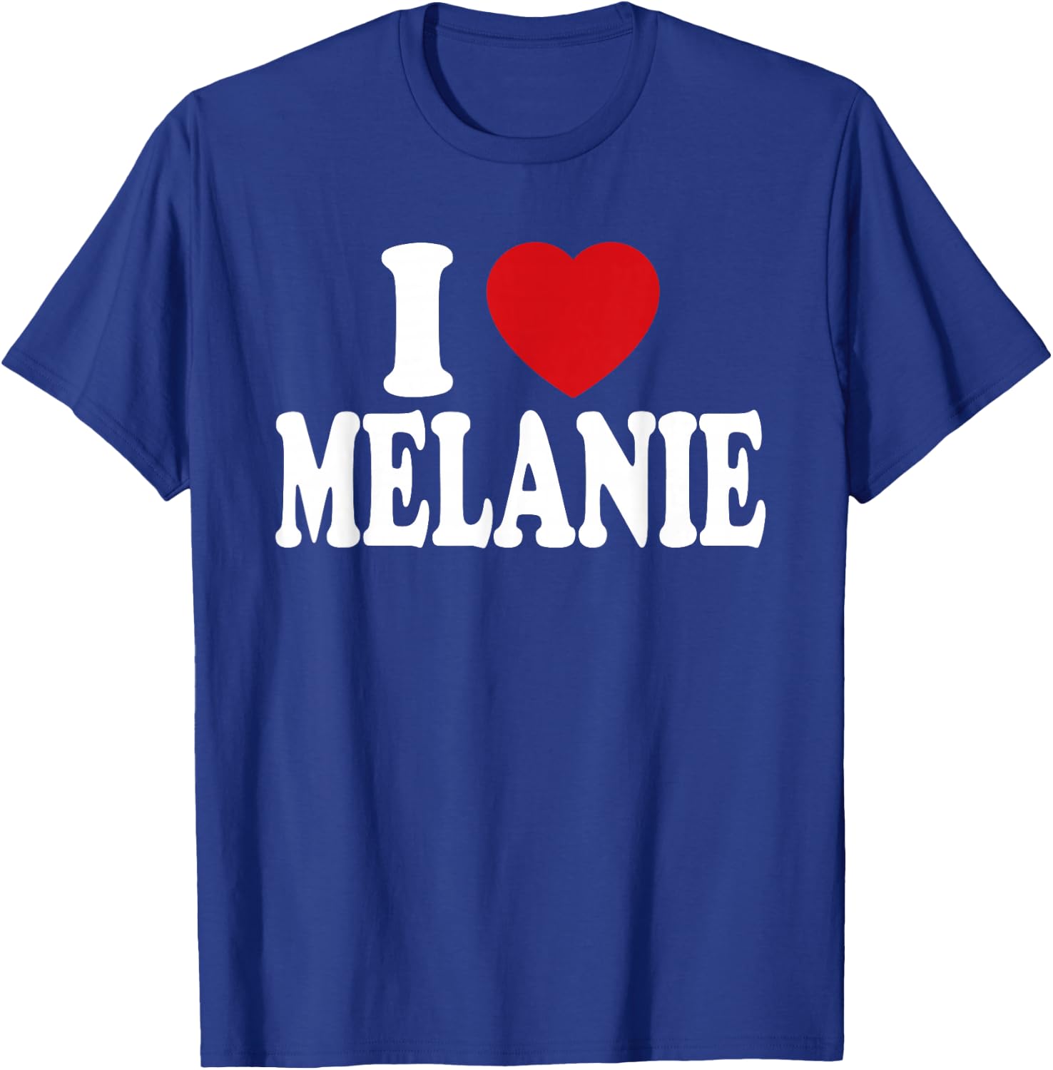 I Heart Love Melanie T-Shirt - T-Shirt | Royal