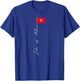 Isle of Man Signature Flag Pole Patriotic Isle of Man Flag T-Shirt - T-Shirt | Royal