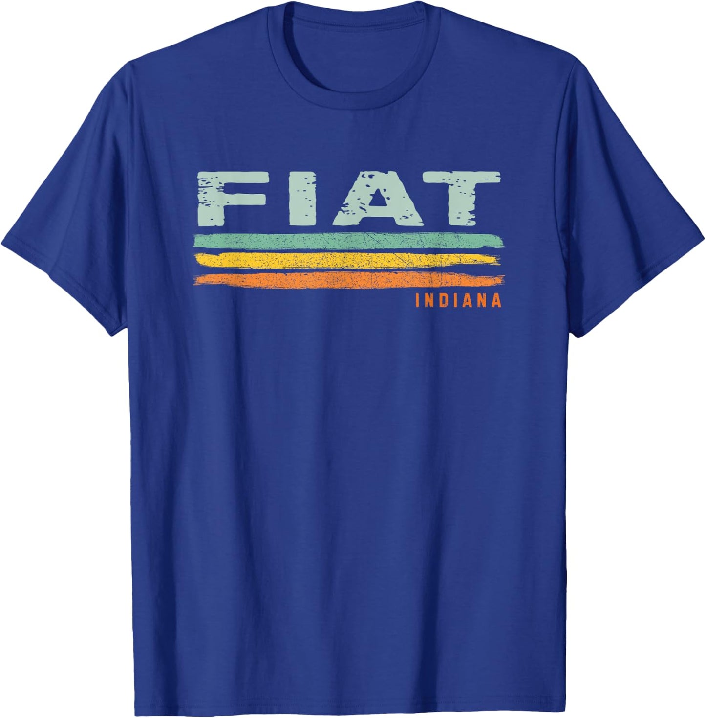 Vintage Stripes Fiat IN T-Shirt - T-Shirt | Royal