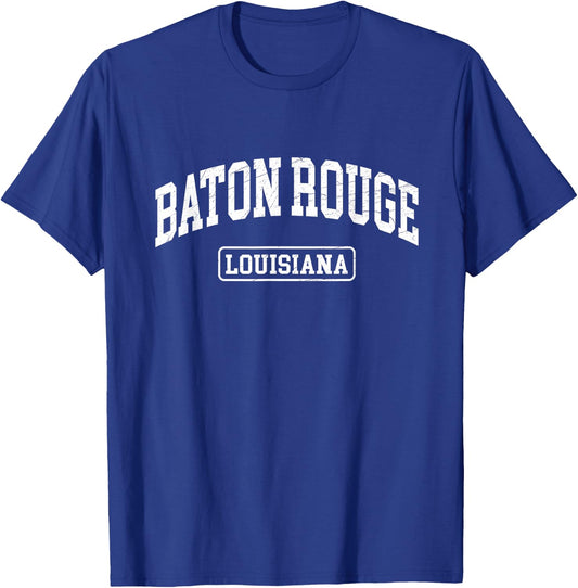 Baton Rouge - Louisiana - Vintage / Worn Design - Classic T-Shirt - T-Shirt | Royal