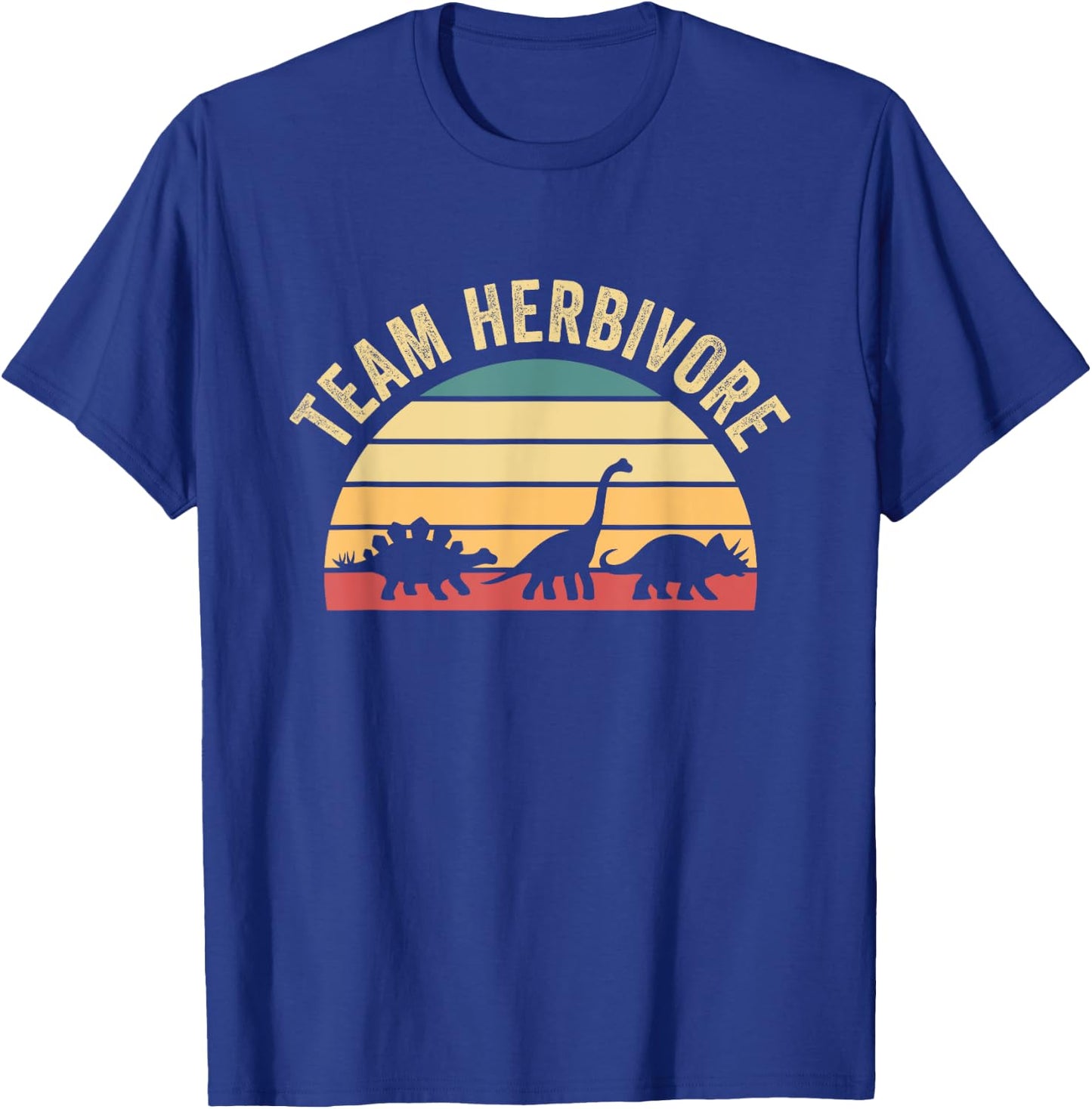 Team Herbivore Cute Dinosaur T-Shirt - T-Shirt | Royal