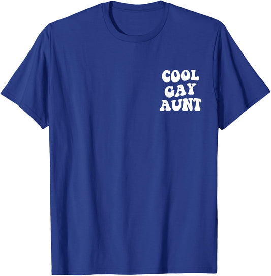 Cool Gay Aunt T-Shirt - T-Shirt | Royal