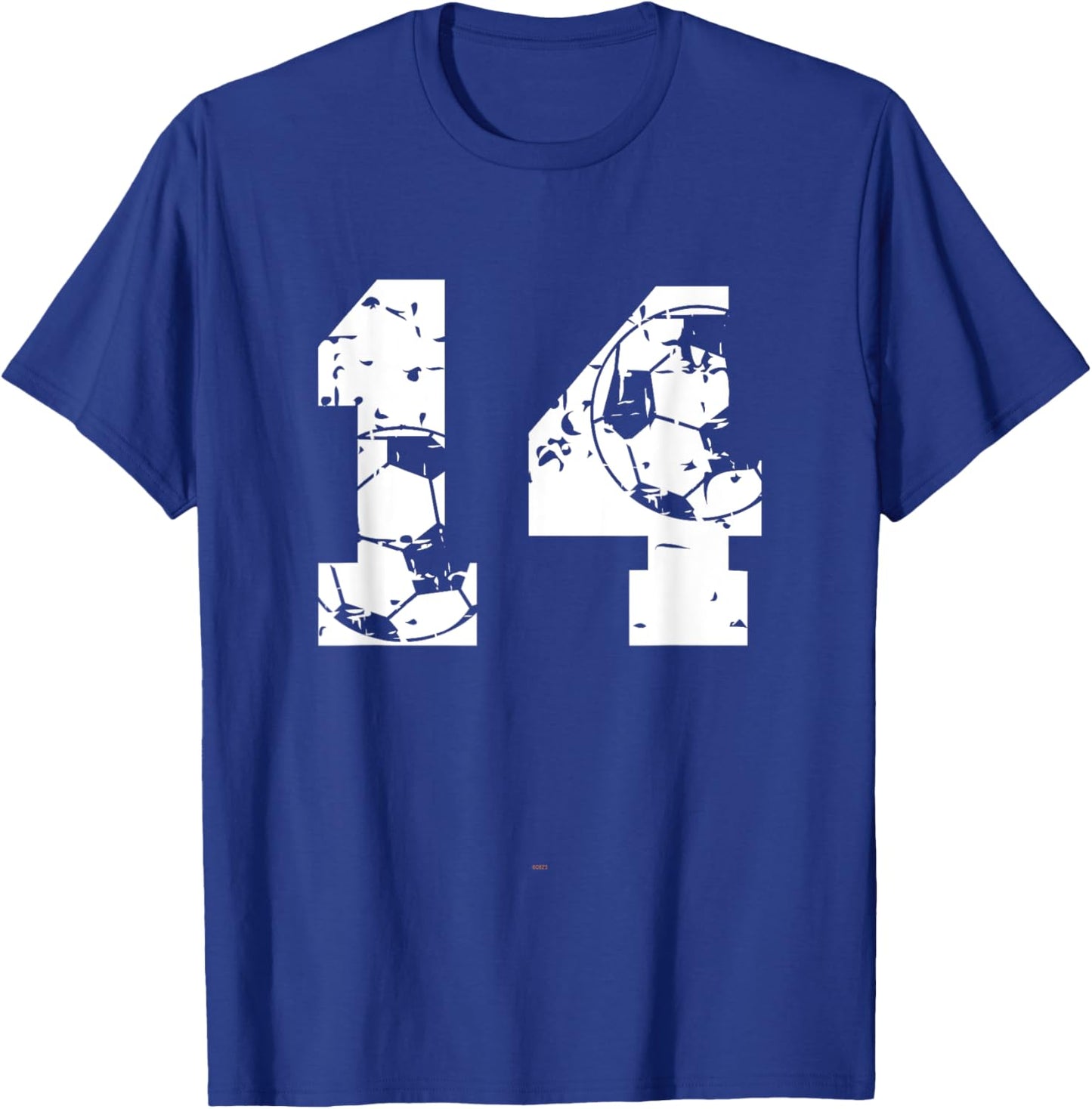 Soccer 14th Birthday 14 Years Old Ball Number Kid Boy T-Shirt - T-Shirt | Royal