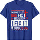 I Let God Fix It Because If I Fix It I'm Going To Jail Retro T-Shirt - T-Shirt | Royal