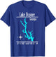 Modern Lake Oconee - Georgia T-Shirt - T-Shirt | Royal