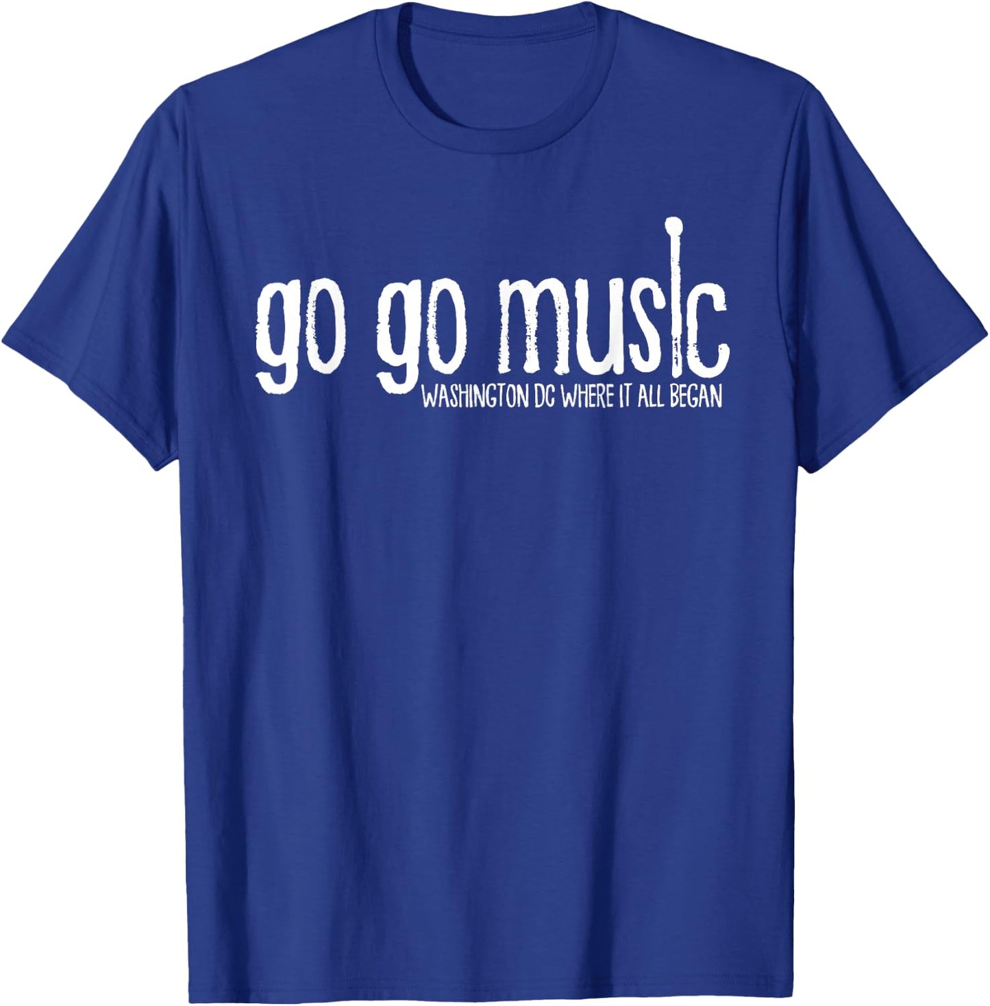 GO GO Music Washington DC T-Shirt - T-Shirt | Royal