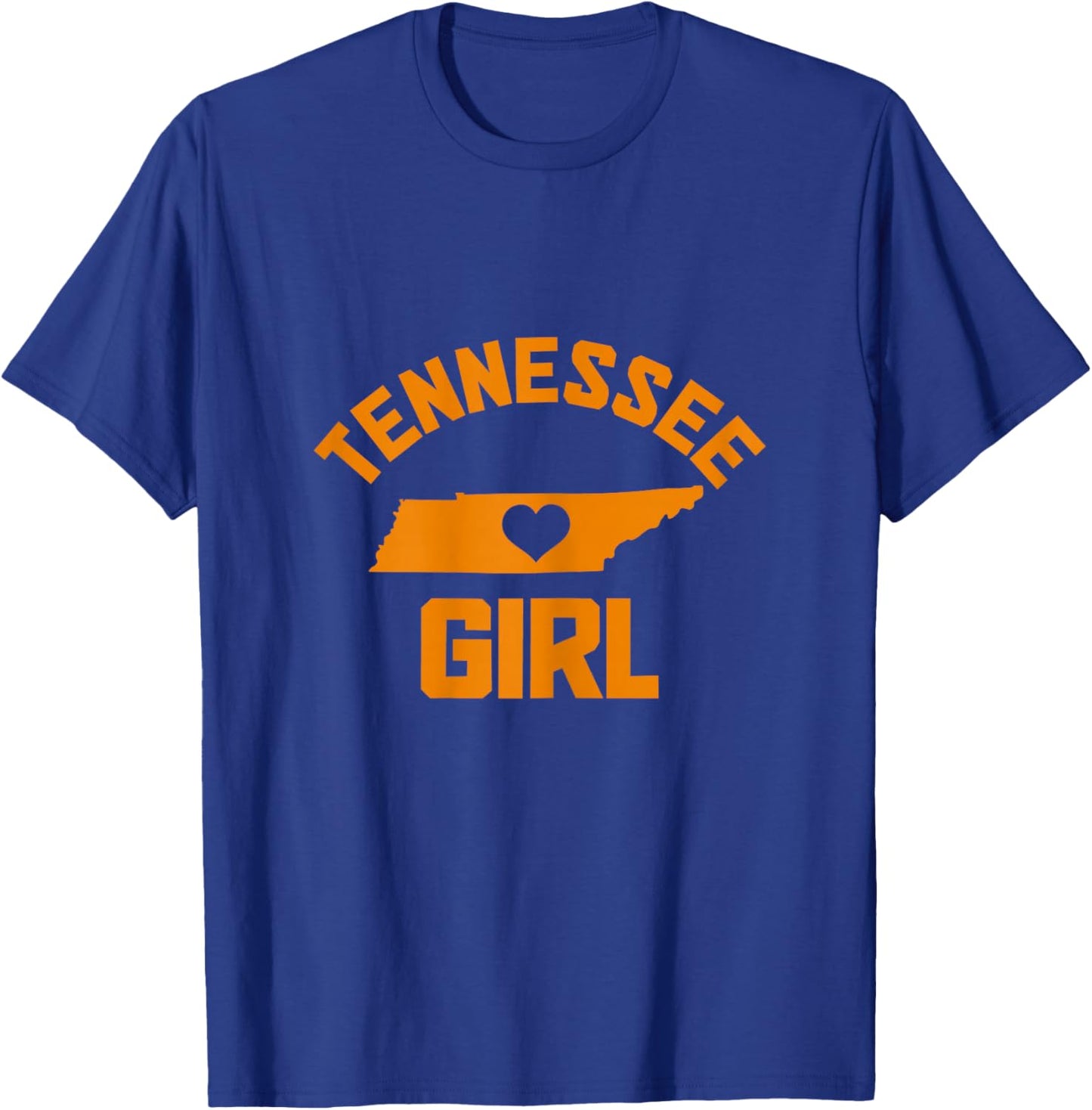 Tennessee Heart Nashville Memphis TN State Map Girl T-Shirt - T-Shirt | Royal
