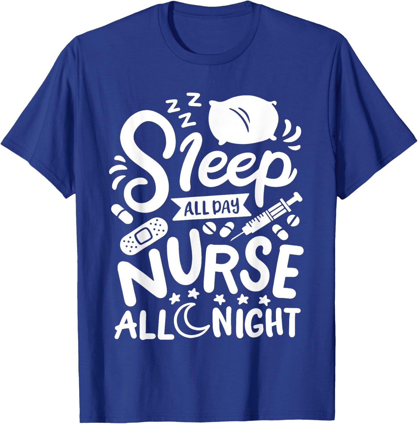 Nurse Nursing RN T-Shirt - T-Shirt | Royal