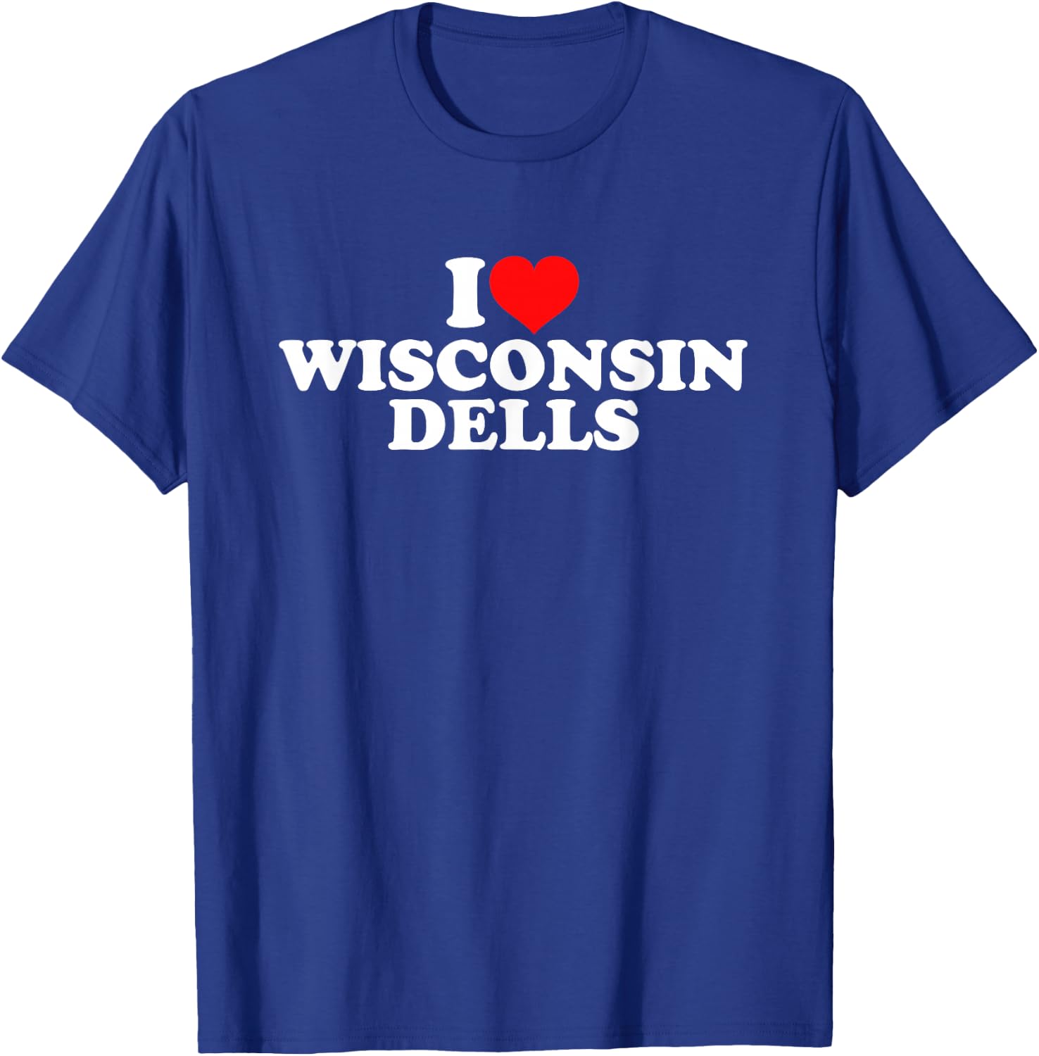 I Love Wisconsin Dells T-Shirt - T-Shirt | Royal
