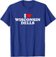 I Love Wisconsin Dells T-Shirt - T-Shirt | Royal