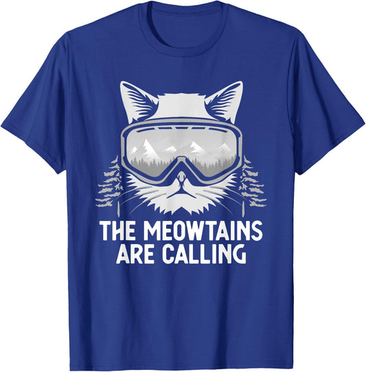 Cool Snowboard Women Kids Ski Lover Mountain Skier T-Shirt - T-Shirt | Royal