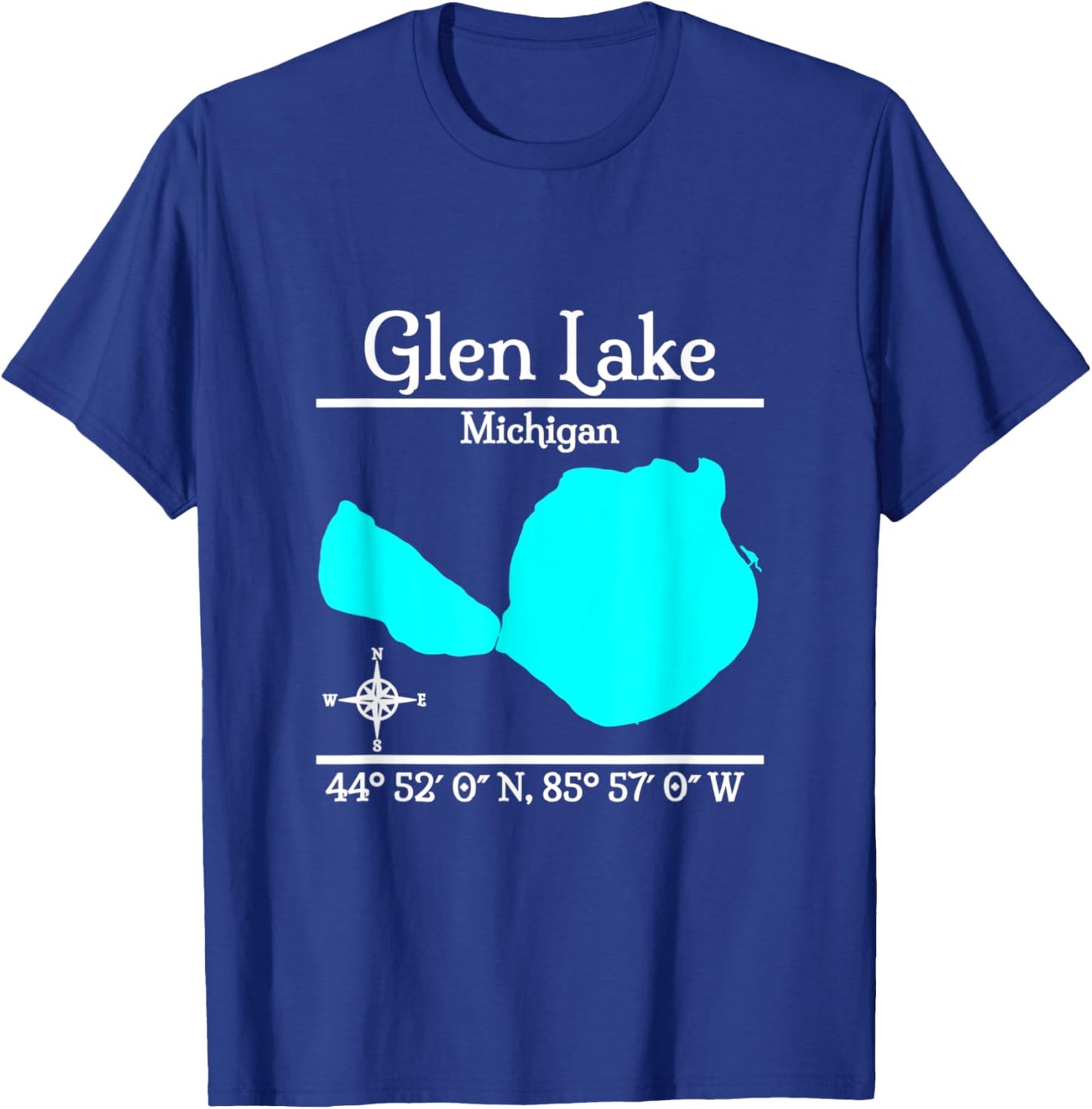 Glen Lake, Michigan T-Shirt - T-Shirt | Royal