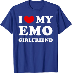 I Love My Emo Girlfriend, I Heart My Emo Girlfriend T-Shirt - T-Shirt | Royal