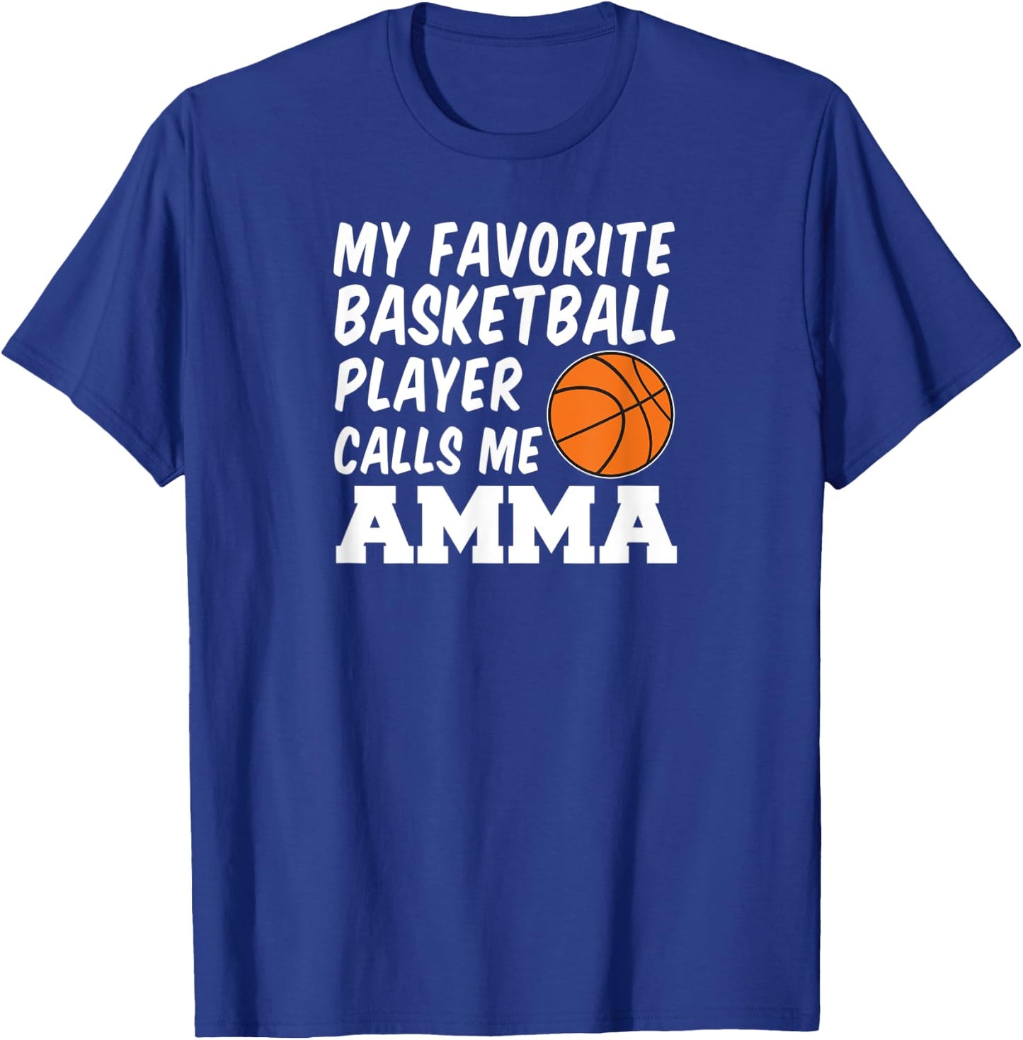 Favorite Basketball Player Calls Me Amma Icelandic Grandma T-Shirt - T-Shirt | Royal