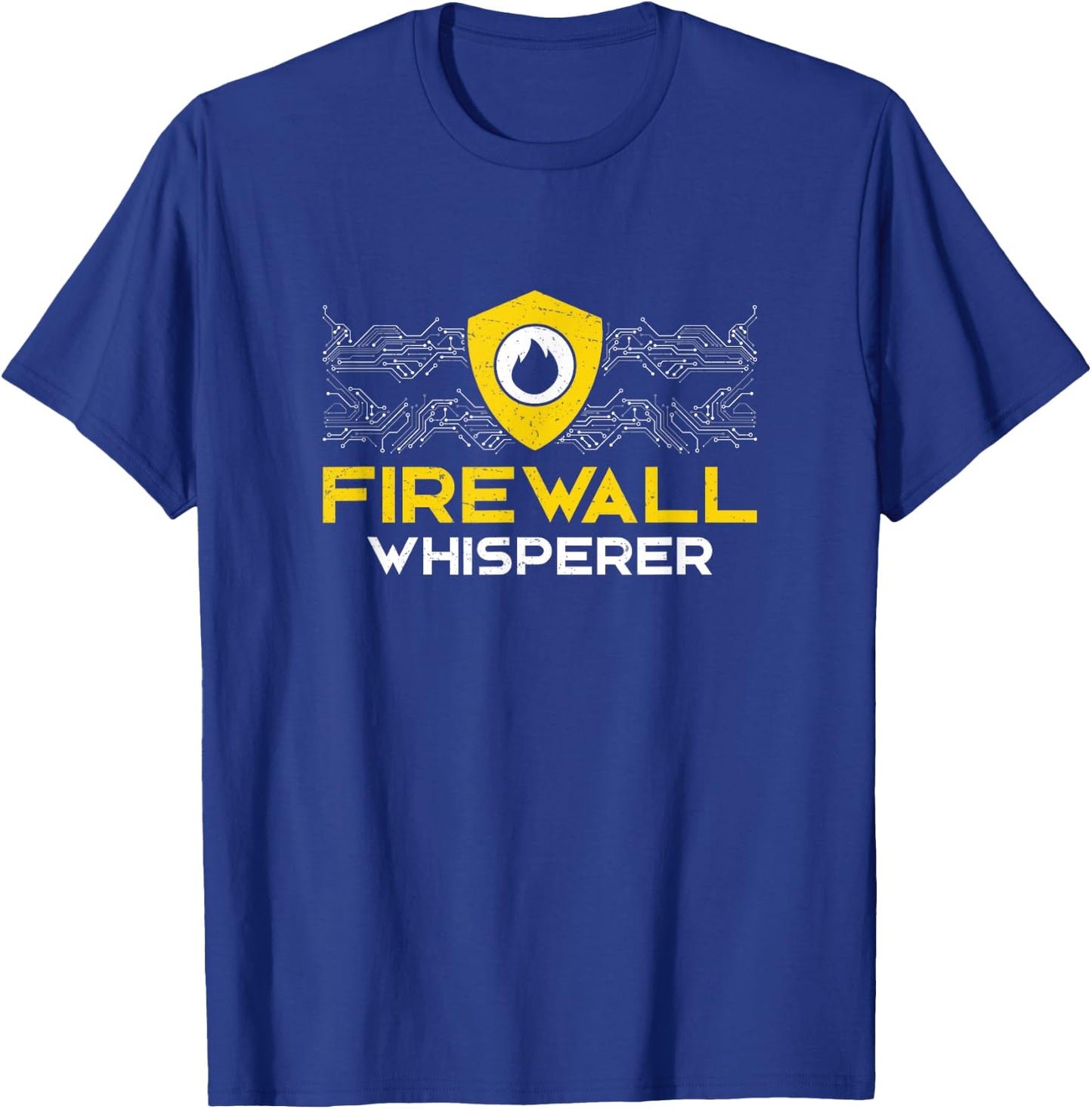 Cybersecurity Specialist Firewall Whisperer IT Security T-Shirt - T-Shirt | Royal