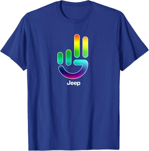 Jeep Wave Pride T-Shirt - T-Shirt | Royal
