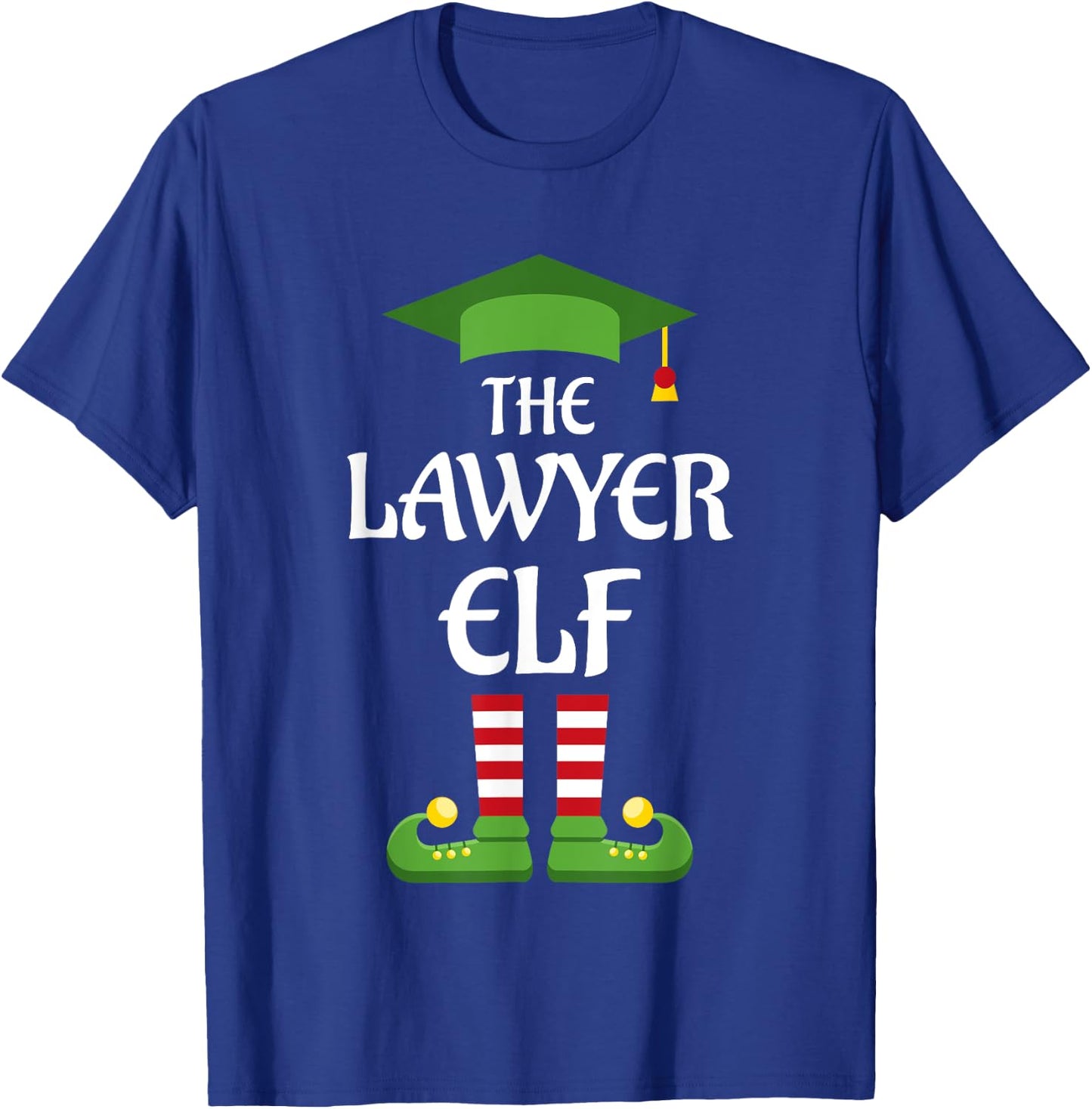 Lawyer Elf Family Matching Group Christmas T-Shirt - T-Shirt | Royal