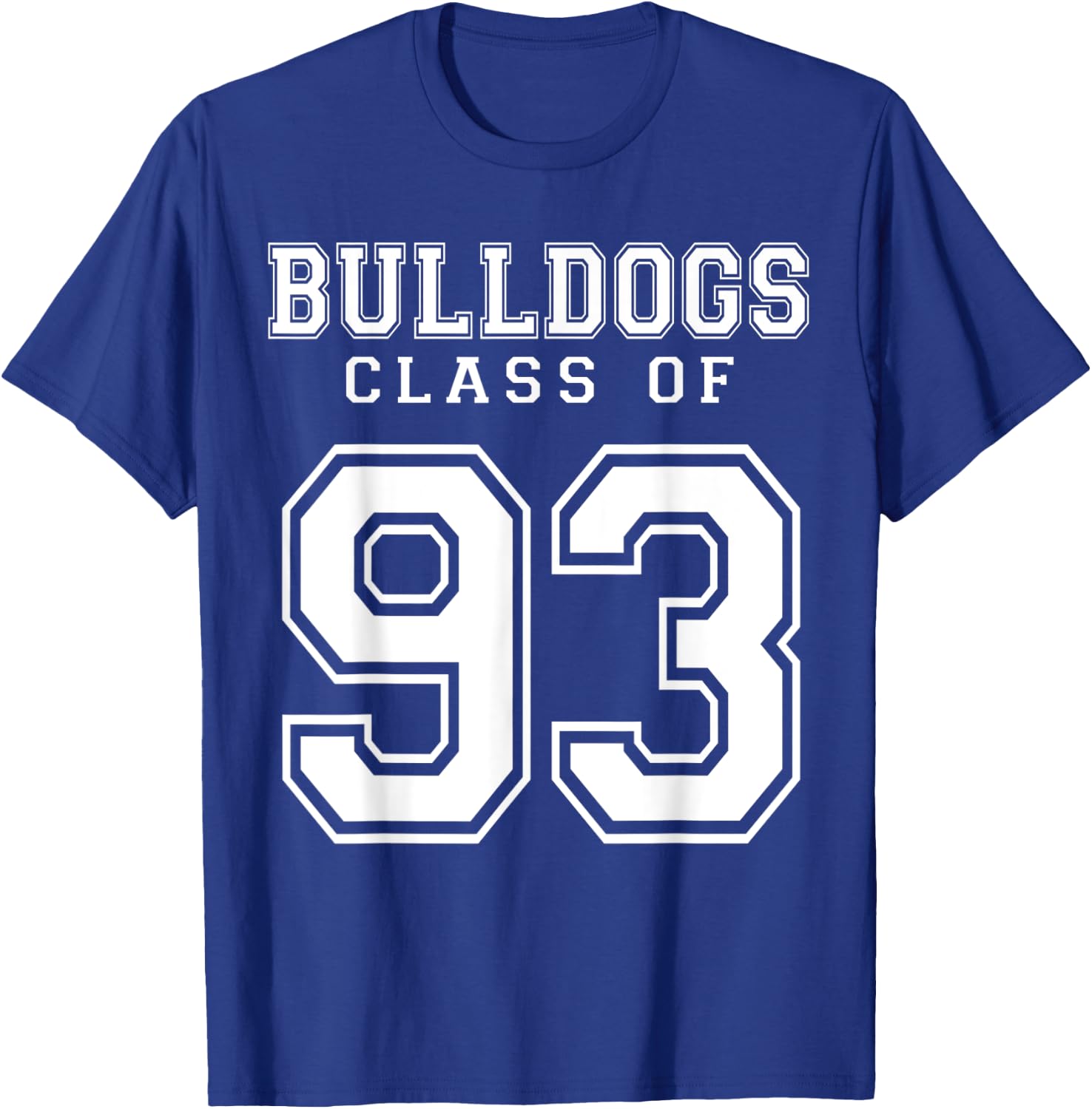 Class Of 1993 Bulldogs Custom Graduation Senior Personalized T-Shirt - T-Shirt | Royal