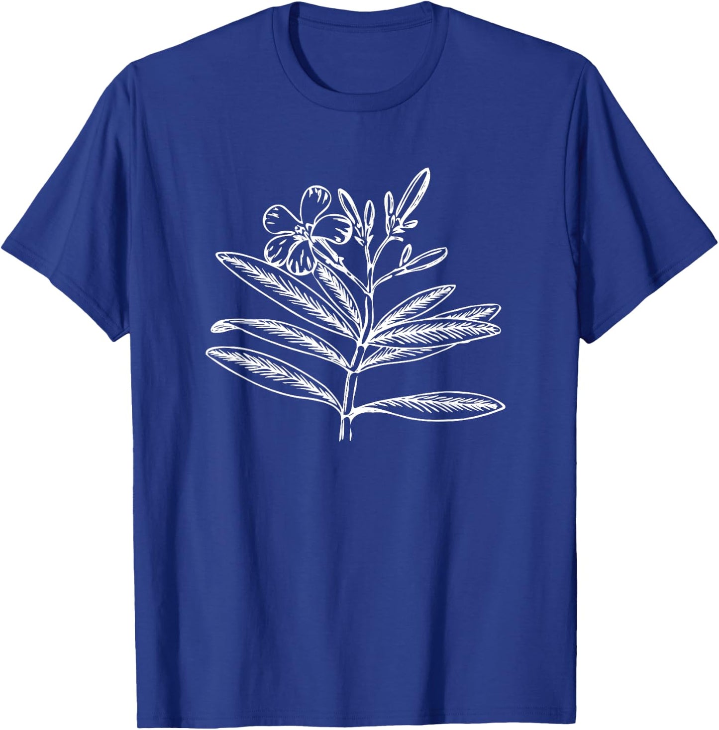 Oleander Flower Shrub Plant Botany T-Shirt - T-Shirt | Royal