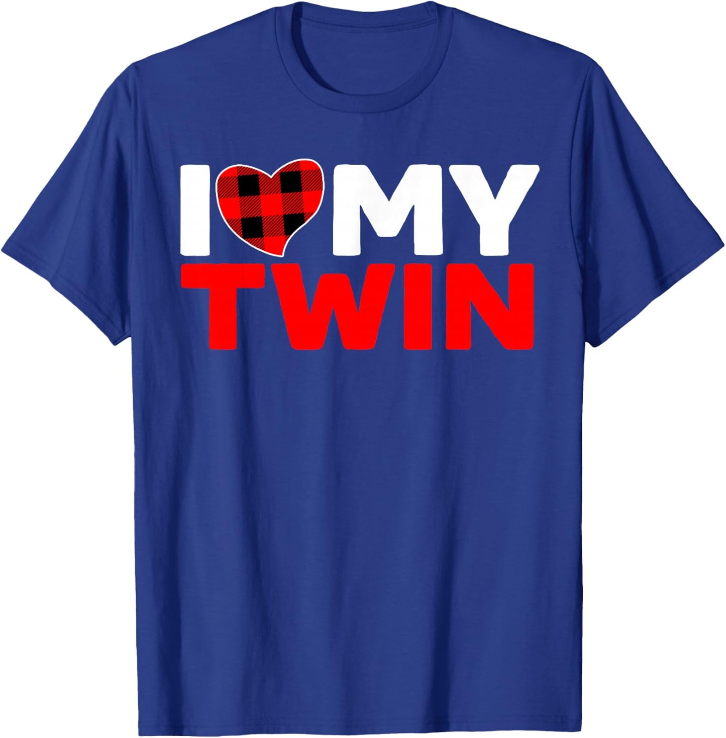I Love My Twin Twins Sister Brother Matching T-Shirt - T-Shirt | Royal