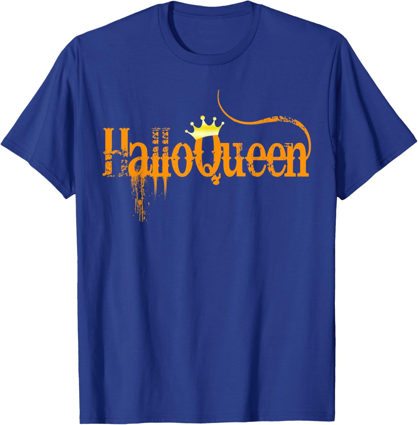 Halloqueens Queens Are Born In October Birthday Halloween T-Shirt - T-Shirt | Royal