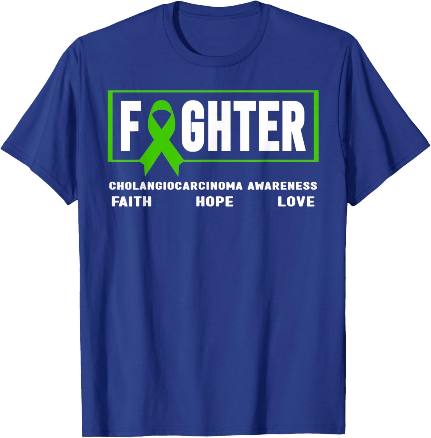 Cholangiocarcinoma Fighter - Cholangiocarcinoma Awareness T-Shirt - T-Shirt | Royal