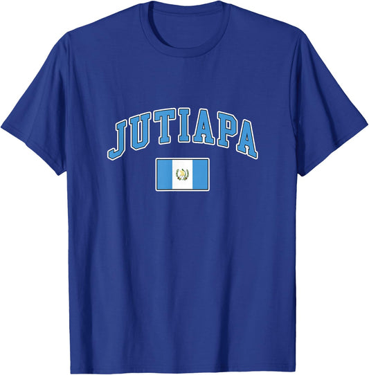 Jutiapa con la bandera de Guatemala T-Shirt - T-Shirt | Royal