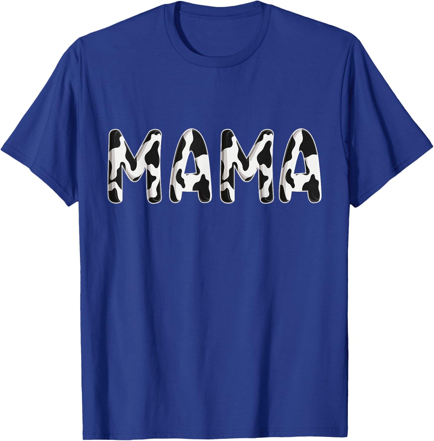 Cow Mama Birthday Family Matching Mothers Day Boy Girl Farm T-Shirt - T-Shirt | Royal