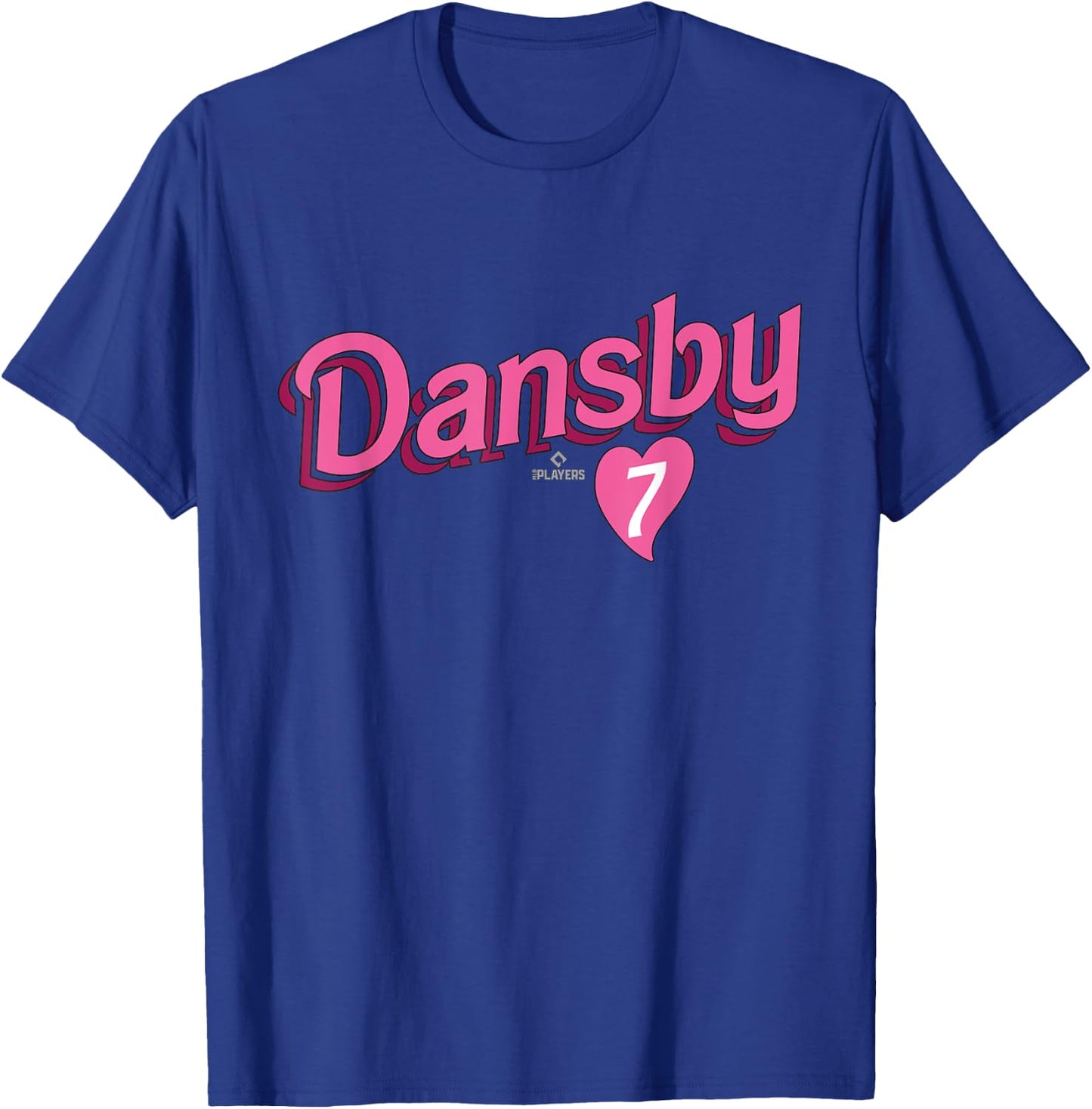 Dansby Swanson Chicago Baseball Valentine MLBPA T-Shirt - T-Shirt | Royal