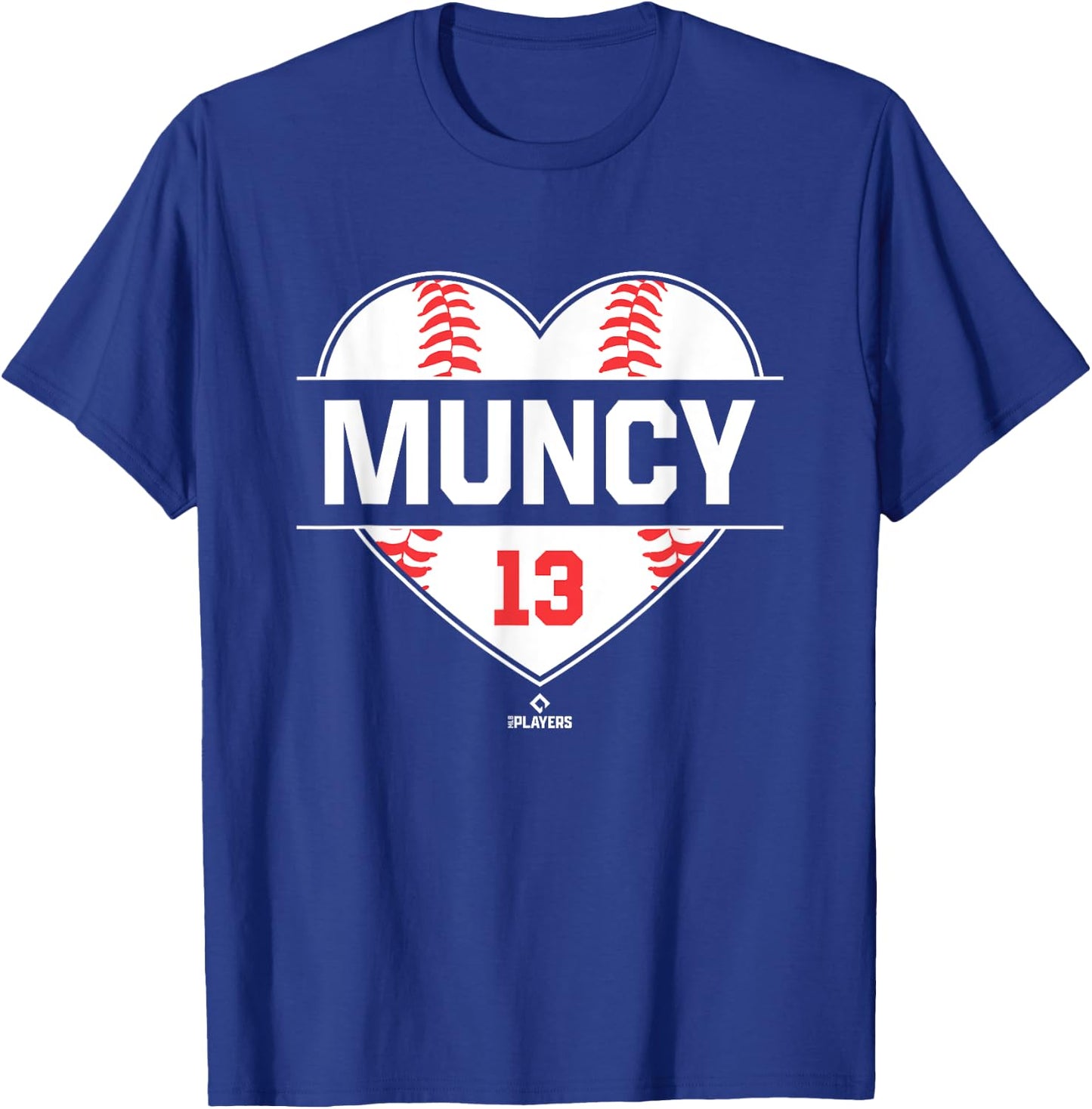 Vintage Baseball Bat Gameday Max Muncy Los Angeles MLBPA T-Shirt - T-Shirt | Royal