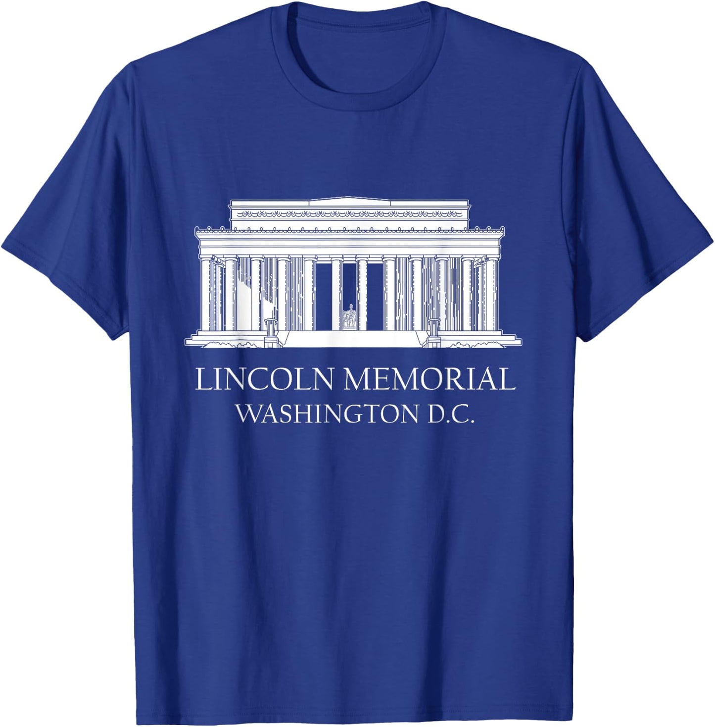 Lincoln Memorial Peace Quote on Back Inauguration Wash DC T-Shirt - T-Shirt | Royal