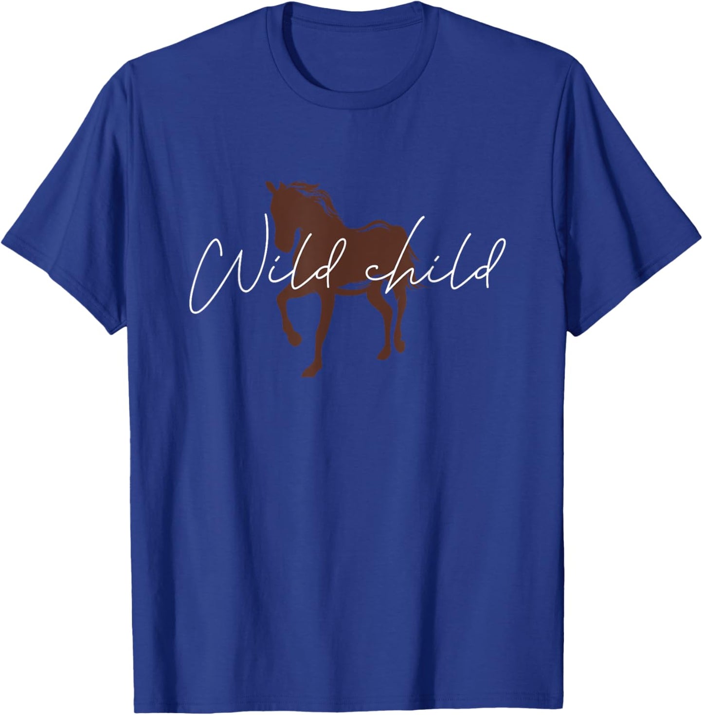 Wild About Horses Cute Horse Girl T-Shirt - T-Shirt | Royal