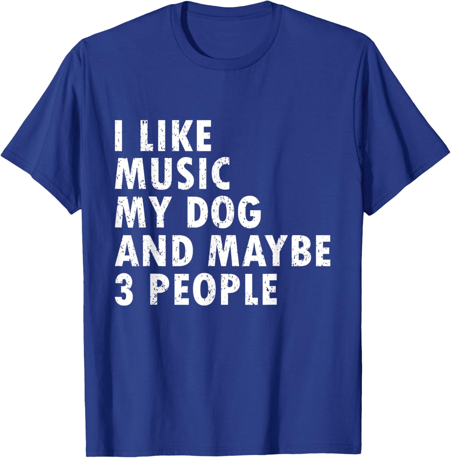 I Like Music My Dog Funny Music Lover Dog Lover Music & Dogs Women Kids T-Shirt - T-Shirt | Royal