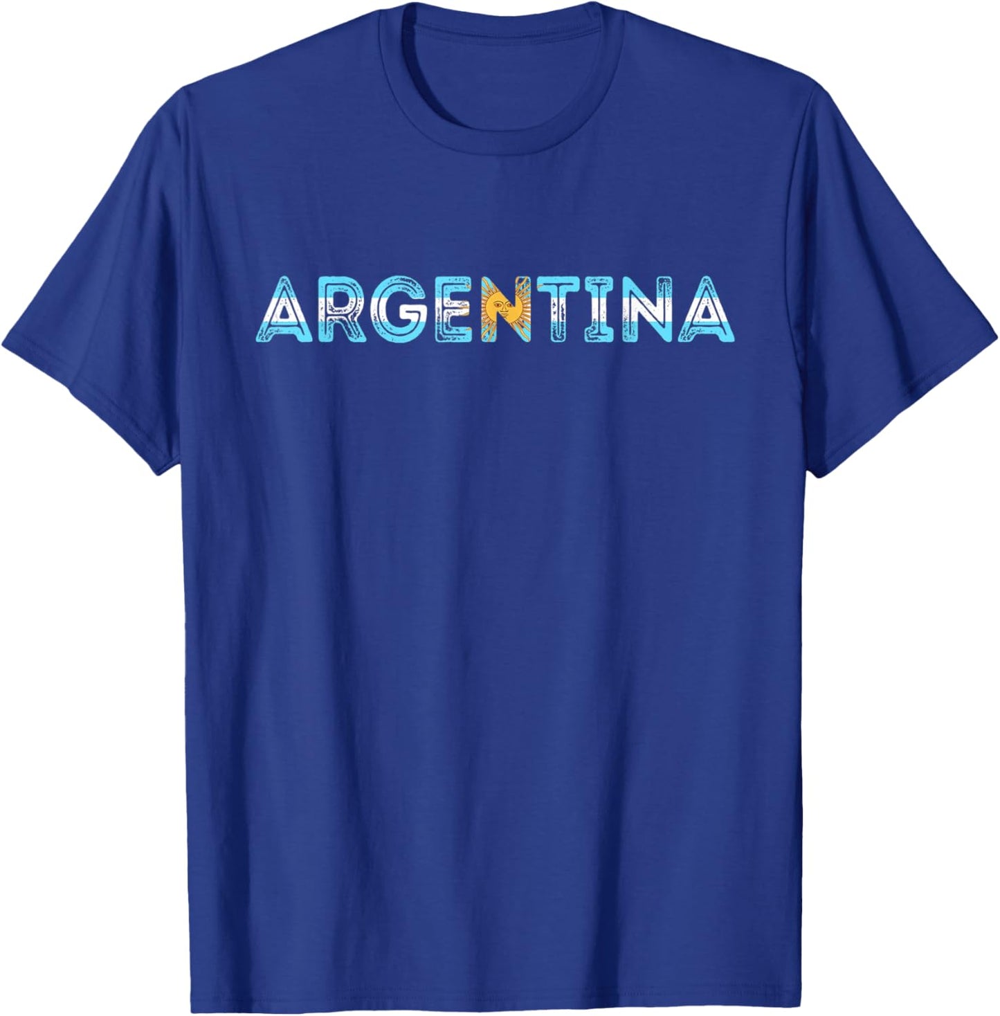 Argentina Vintage Sun Of May Buenos Aires Argentinian Pride T-Shirt - T-Shirt | Royal